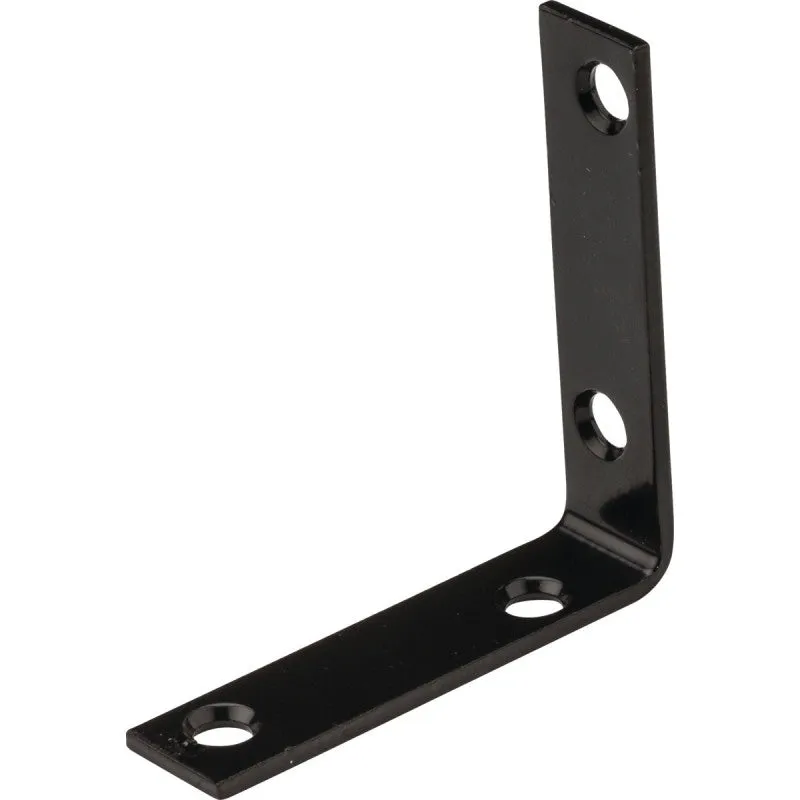 National Hardware 115BC Series N266-484 Corner Brace, 3-1/2 in L, 3/4 in W, Steel, 1/8 Thick Material (Pack of 10)