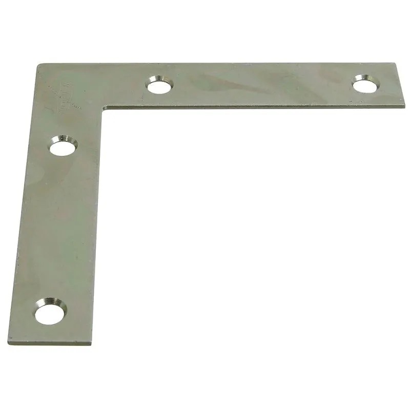 National Hardware 117BC Series N266-569 Corner Brace, 4 in L, 3/4 in W, 4 in H, Steel, Zinc, 0.07 Thick Material (Pack of 20)