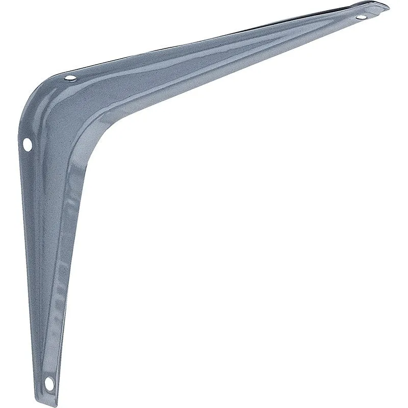 National Hardware 211BC Series N171-060 Shelf Bracket, 100 lb, 6 in L, Steel, Gray (Pack of 20)