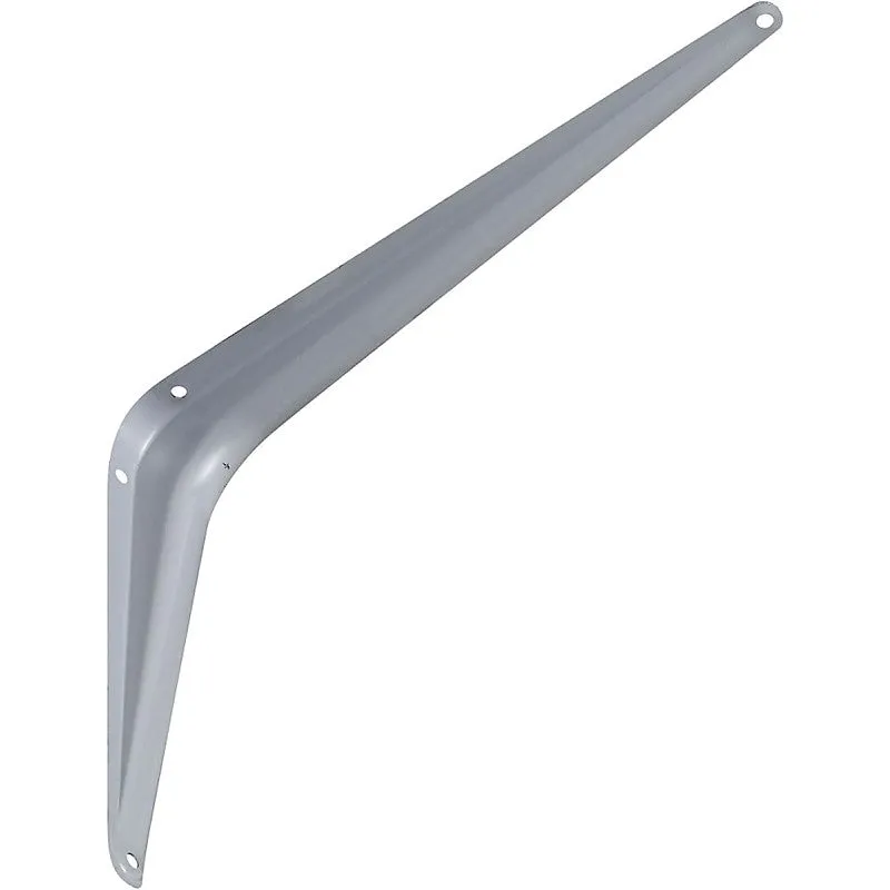National Hardware 211BC Series N171-074 Shelf Bracket, 100 lb, 8 in L, Steel, Gray (Pack of 20)
