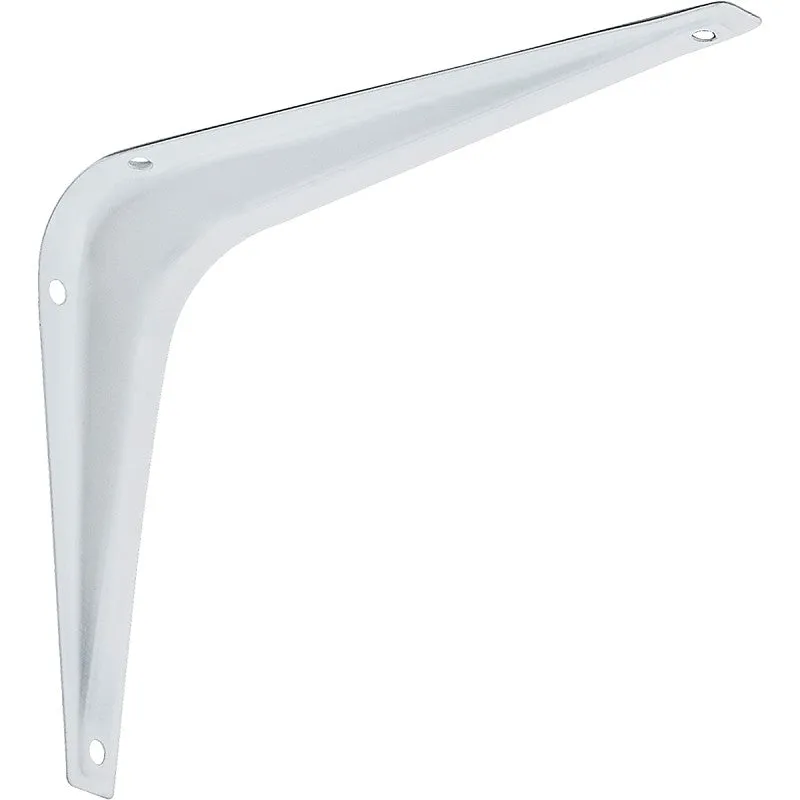 National Hardware 211BC Series N218-885 Shelf Bracket, 100 lb, 6 in L, Steel, White (Pack of 20)
