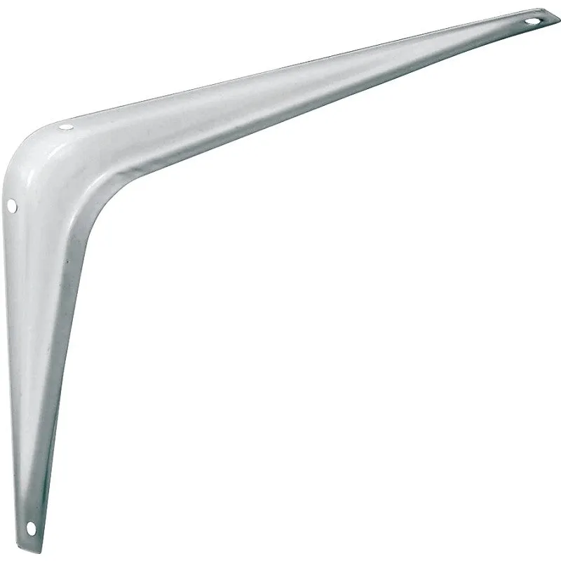 National Hardware 211BC Series N218-891 Shelf Bracket, 100 lb, Steel, White, 6 in L (Pack of 20)