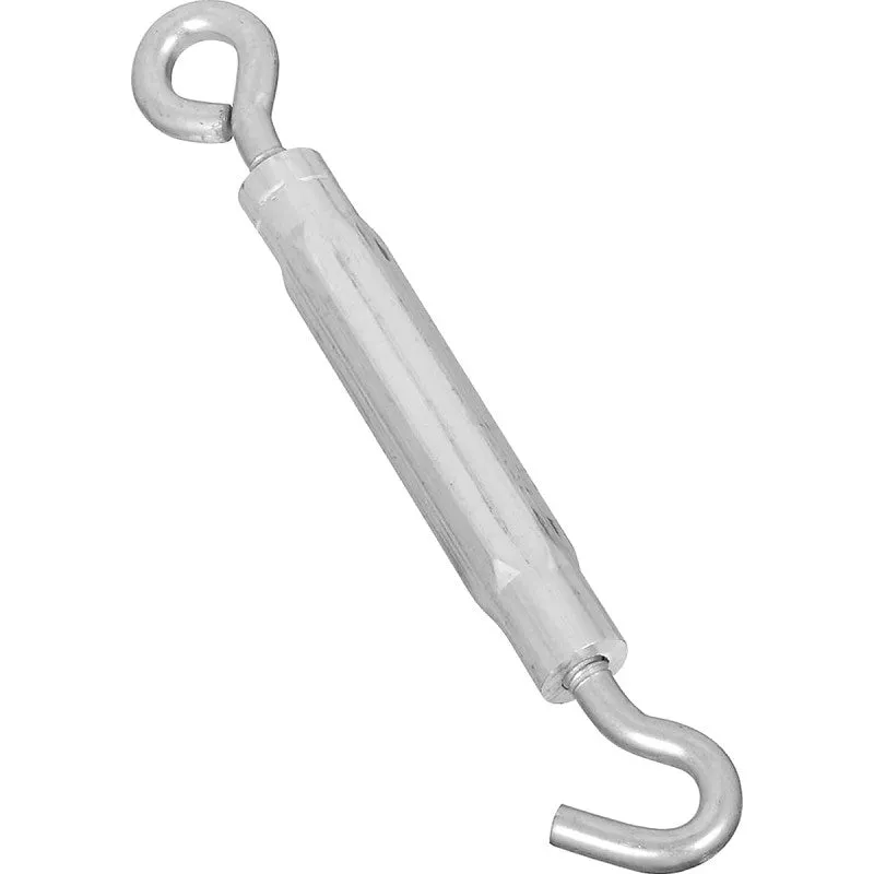 National Hardware 2172BC Series N221-879 Turnbuckle, 130 lb Working Load, 5/16-18 in Thread, Hook, Eye, 9 in L Take-Up (Pack of 10)