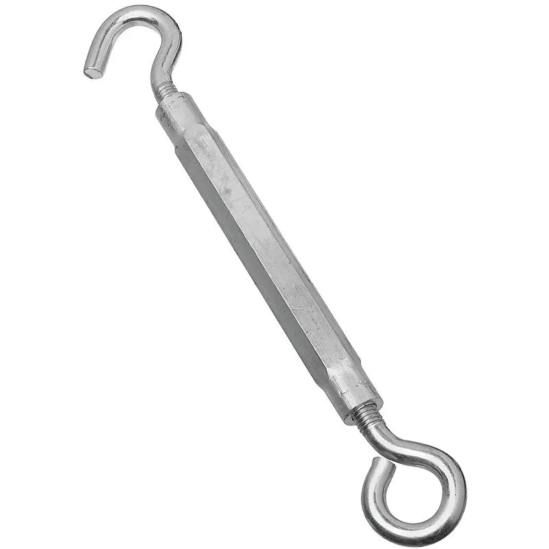 National Hardware 2172BC Series N221-903 Turnbuckle, 320 lb Working Load, 1/2-13 in Thread, Hook, Eye, 17 in L Take-Up