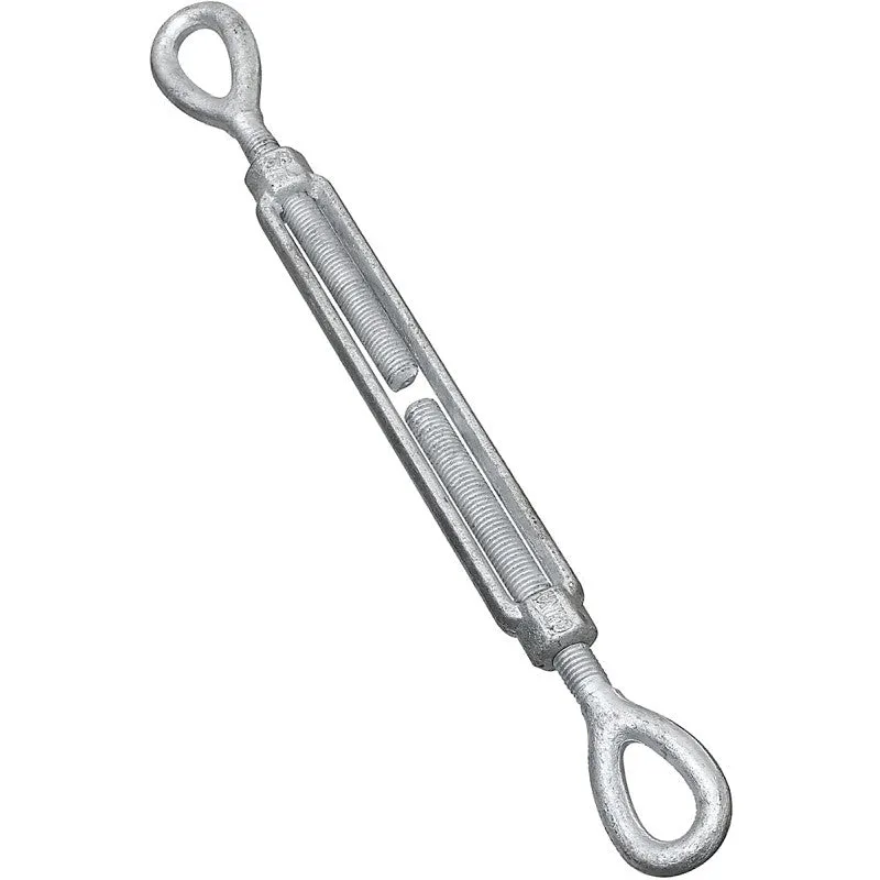National Hardware 3270BC Series N177-428 Turnbuckle, 2700 lb Working Load, 5/8 in Thread, Eye, Eye, 9 in L Take-Up