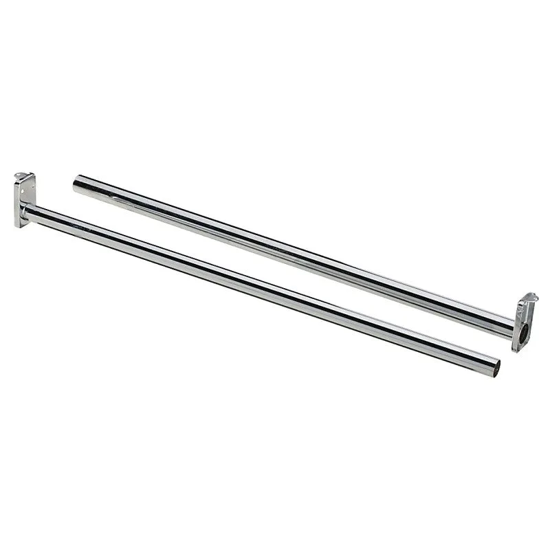 National Hardware DPV209 N338319 Closet Rod, 30 to 48 in L, Steel, Bright
