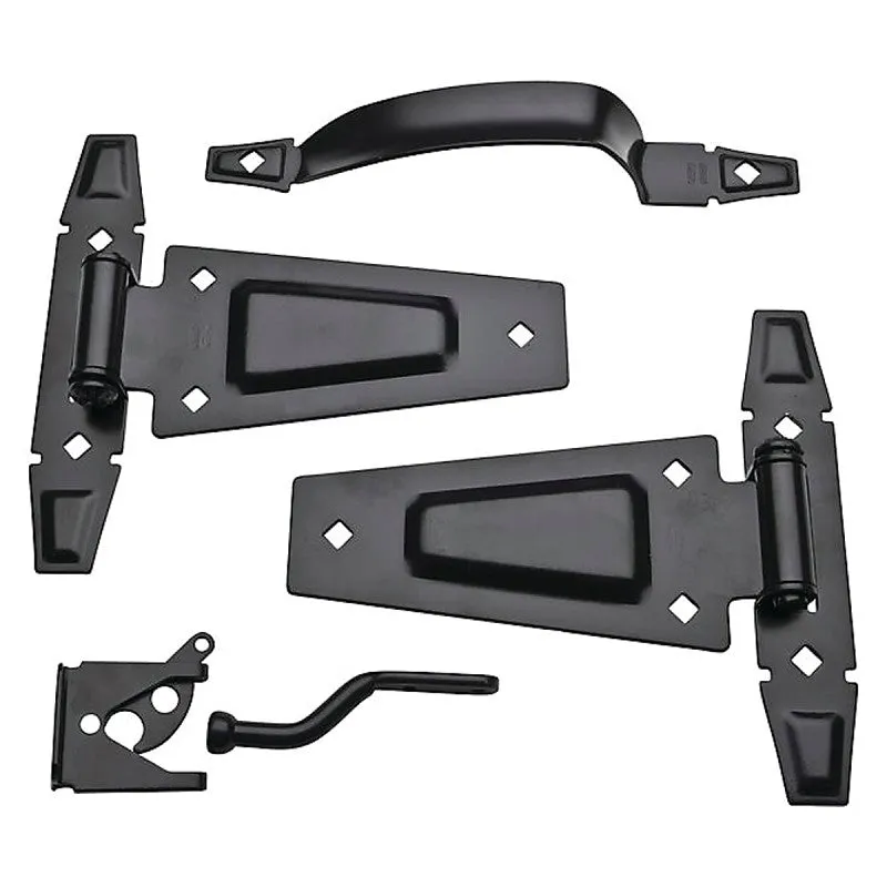 National Hardware DPV881 Series N214-092 Rustic Gate Kit, Steel, Black, 1-Piece