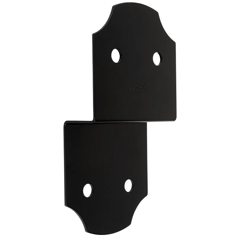 National Hardware Hartley 1219BC Series N800-008 Joist Tie, 9-3/4 in L, 5 in W, Steel, Storm Shine/Powder-Coated, Black