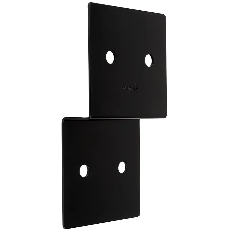 National Hardware Indio 1219BC Series N800-208 Joist Tie, 9-3/4 in L, 5 in W, Steel, Storm Shine/Powder-Coated, Black