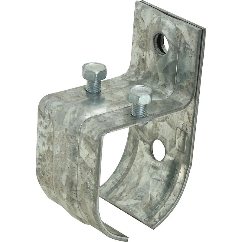National Hardware N100-007 Round Rail Splice Bracket, 2-13/16 in W x 2 in D x 4-5/16 in H Dimensions, Steel, Zinc
