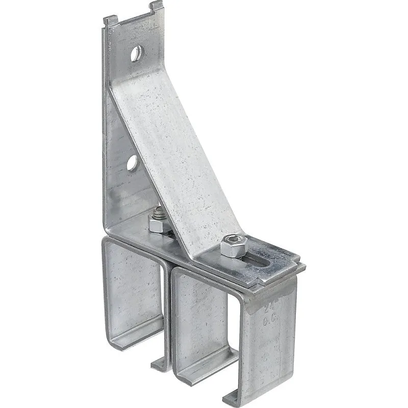 National Hardware N104-414 Box Rail Bracket, 4-25/32 in W x 1-3/4 in D x 8-1/16 in H Dimensions, Steel, Galvanized (Pack of 2)