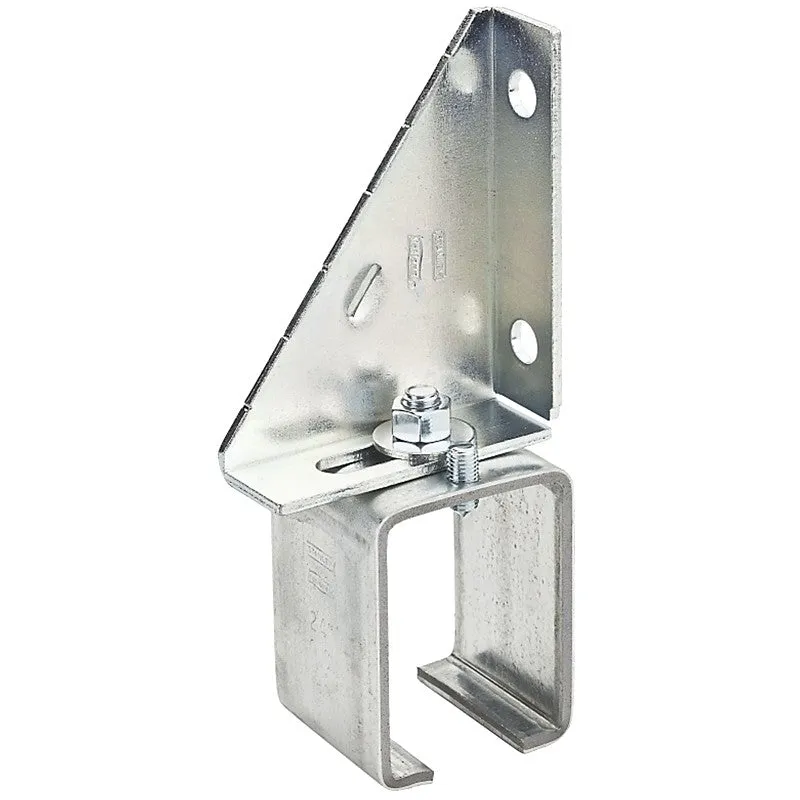 National Hardware N104-695 Box Rail Splice Bracket, 3-1/4 in W x 2 in D x 7-1/8 in H Dimensions, Steel, Galvanized (Pack of 2)