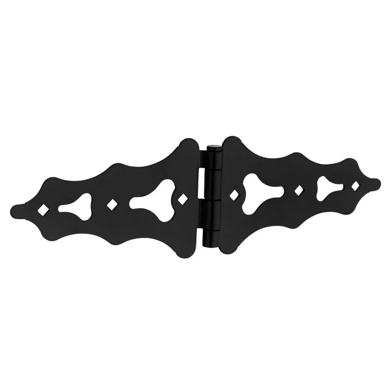 National Hardware N166-011 Ornamental S-Hinge, Steel, Black, Screw Mounting