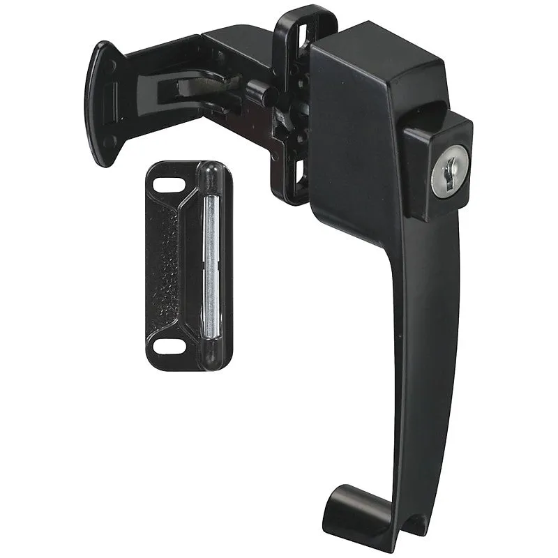 National Hardware N178-376 Pushbutton Latch, 5/8 to 2 in Thick Door, Zinc
