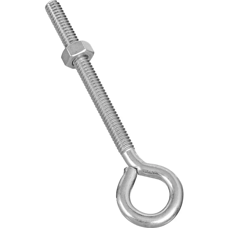 National Hardware N221-127 Eye Bolt, 1/4-20 Thread, 2-3/4 in L Thread, 0.56 in ID Dia Eye, 3.02 in L Shank, Steel, Zinc (Pack of 20)