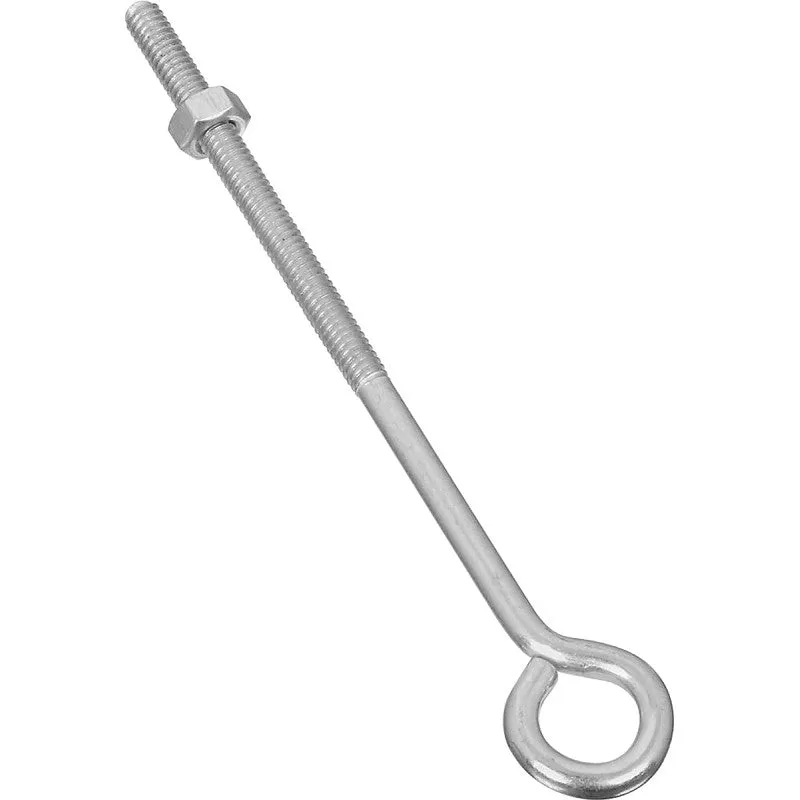 National Hardware N221-143 Eye Bolt, 1/4-20 Thread, 3 in L Thread, 0.56 in ID Dia Eye, 5.02 in L Shank, Steel, Zinc (Pack of 20)