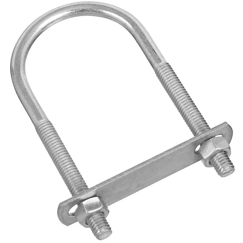 National Hardware N222-174 U-Bolt, 5/16-18 Thread, 2-1/2 in L Thread, Steel, Zinc (Pack of 5)