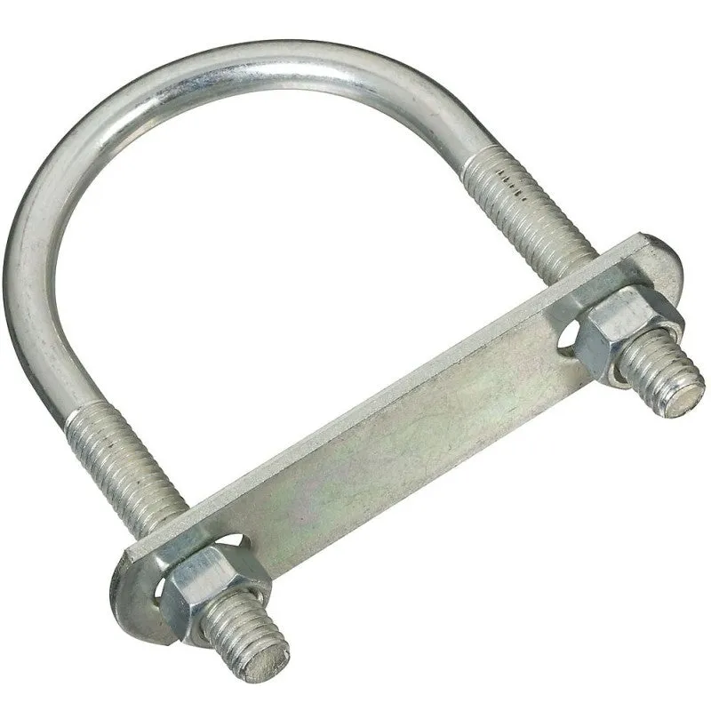 National Hardware N222-208 U-Bolt, 3/8-16 Thread, 2 in L Thread, Steel, Zinc (Pack of 5)