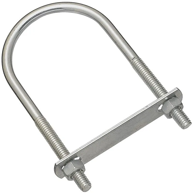National Hardware N222-562 U-Bolt, 5 in L Inside, 2-1/2 in W Inside, 5/16-18 Thread, 1-1/2 in L Thread, Steel (Pack of 5)