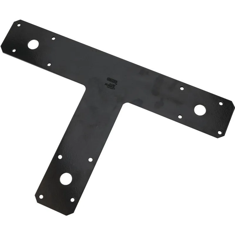 National Hardware N266-472 T-Plate, 8 in L, 12 in W, Steel, Powder-Coated, Nail Mounting
