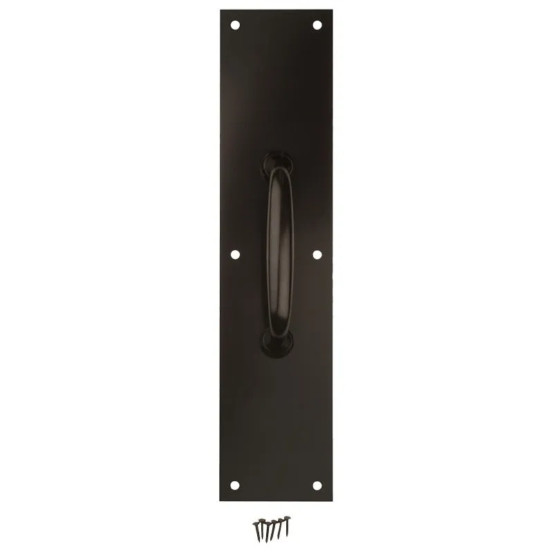 National Hardware N270-402 Pull Plate, 3-1/2 in W, 15 in H, Aluminum, Oil-Rubbed Bronze (Pack of 2)