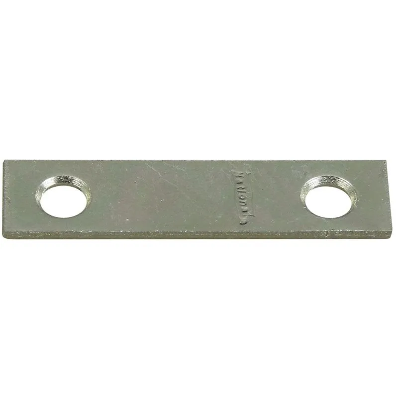 National Hardware N272-716 Mending Brace, 2 in L, 1/2 in W, Steel, Zinc, Screw Mounting (Pack of 40)