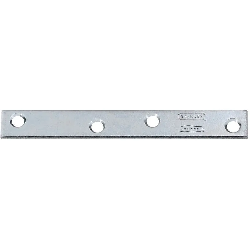 National Hardware N272-740 Mending Brace, 5 in L, 5/8 in W, Steel, Zinc, Screw Mounting (Pack of 20)
