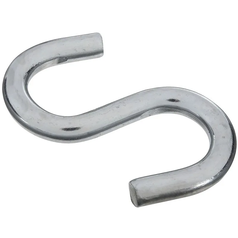 National Hardware N347-849 S-Hook, 180 lb Working Load, Steel, Zinc (Pack of 5)