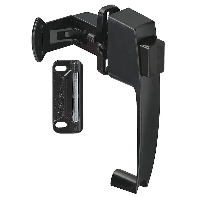 National Hardware V1316 Series N178-350 Pushbutton Latch, Black, 1-3/4 in Hole Spacing, Zinc, 5/8 to 2 in Thick Door