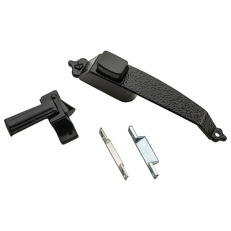 National Hardware V1329 Series N100-023 Pushbutton Latch, Zinc, 3/4 to 1-1/4 in Thick Door