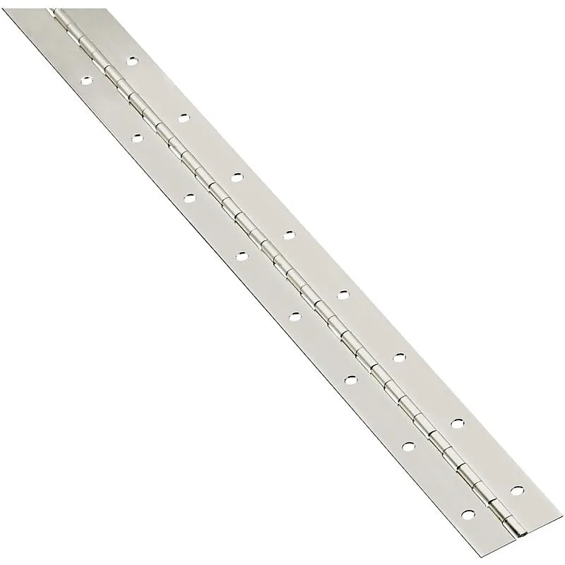 National Hardware V570 Series N148-171 Hinge, Nickel, 1-1/2 in W, Continuous Hinge