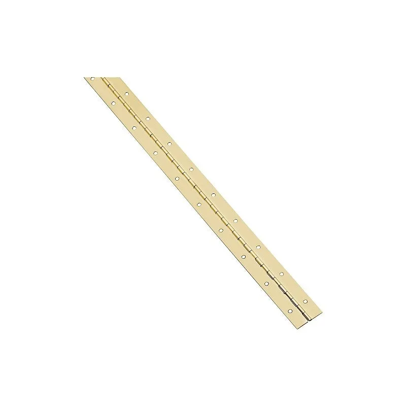 National Hardware V570 Series N148-205 Hinge, Brass, 1-1/16 in W, Continuous Hinge