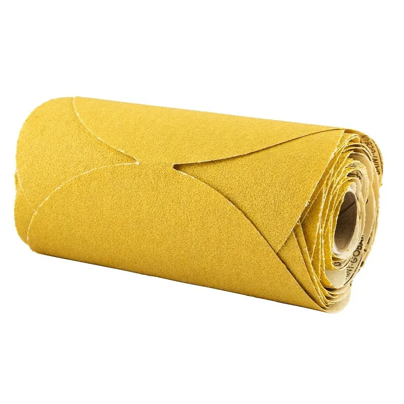 Norton Stick & Sand Series 07660749246 Disc Roll, 6 in Dia, Coated, P80 Grit, Coarse, Aluminum Oxide Abrasive, No-Hole