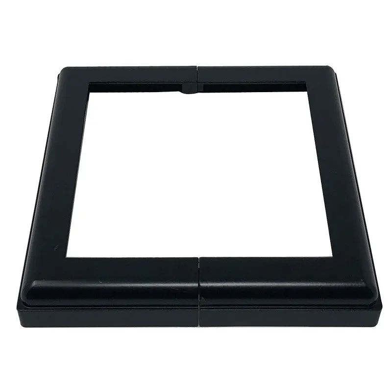 Nuvo Iron ADPBS6 Post Base Cover, 7-1/2 in L, 7-1/2 in W, Aluminum, Black