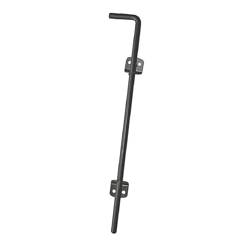 Nuvo Iron CBW/B Cane Bolt, Galvanized Steel, Black