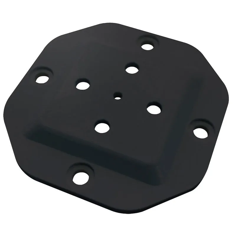 Nuvo Iron HDWPCP4B Wood Post Connector Plate, 1 in H x 5-1/4 in W x 5-1/4 in D Dimensions, 4 x 4 in Column/Post, Steel