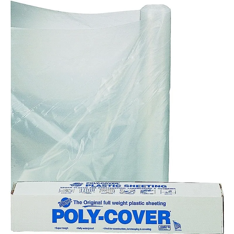 Orgill Poly 4X32-C Poly Film, 100 ft L, 32 ft W, Clear