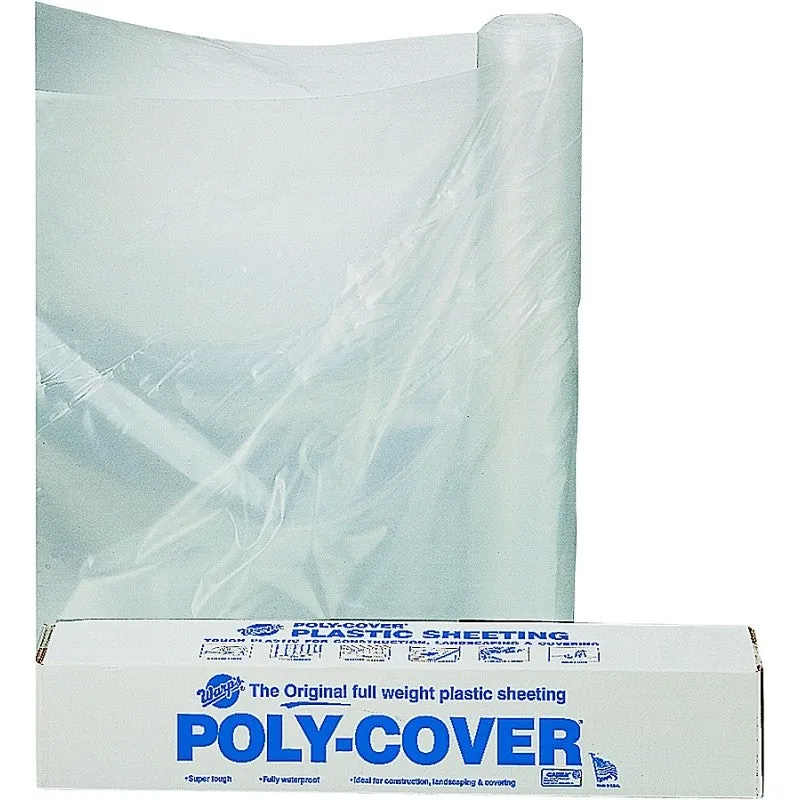 Orgill Poly 6X10-C Poly Film, 100 ft L, 10 ft W, Clear