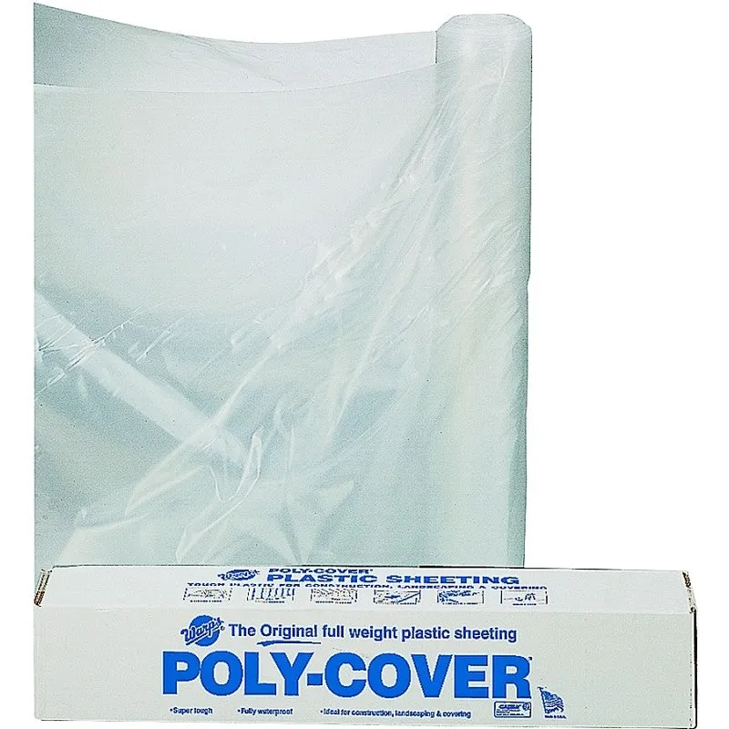 Orgill Poly 6X16-C Poly Film, 100 ft L, 16 ft W, Clear