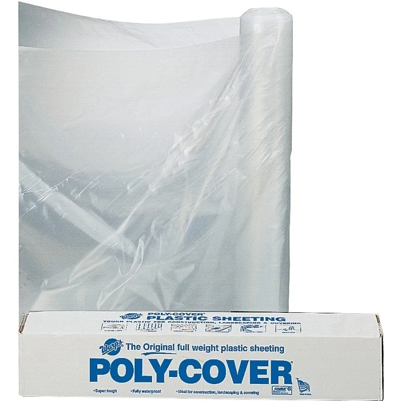 Orgill Poly 6X20-C Poly Film, 100 ft L, 20 ft W, Clear