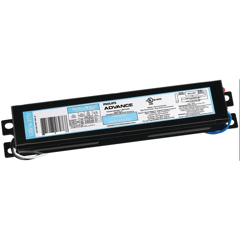 philips advance centium series icn2p60n35i electronic ballast 120277 v 132 to 135 w 2 lamp