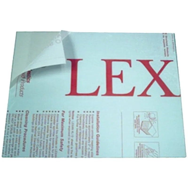 Plaskolite 1PC3244A Safety Sheet, 44 in L, 32 in W, 0.093 in Thick, Clear (Pack of 6)