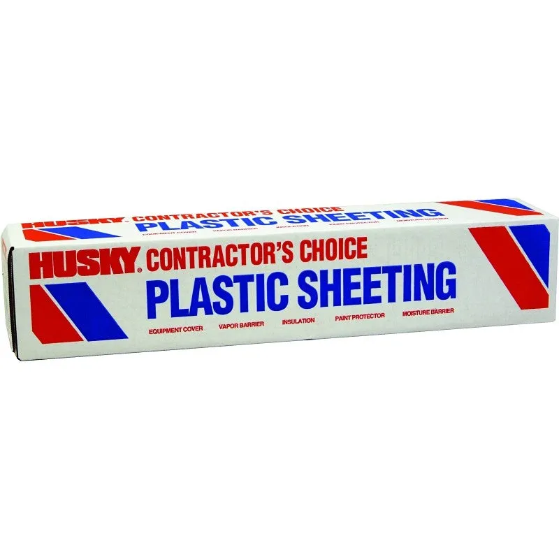 Poly-America CF01512-200C Painter’s Sheeting, 1-1/2 mil Thick, 200 ft L, 12 ft W, Clear