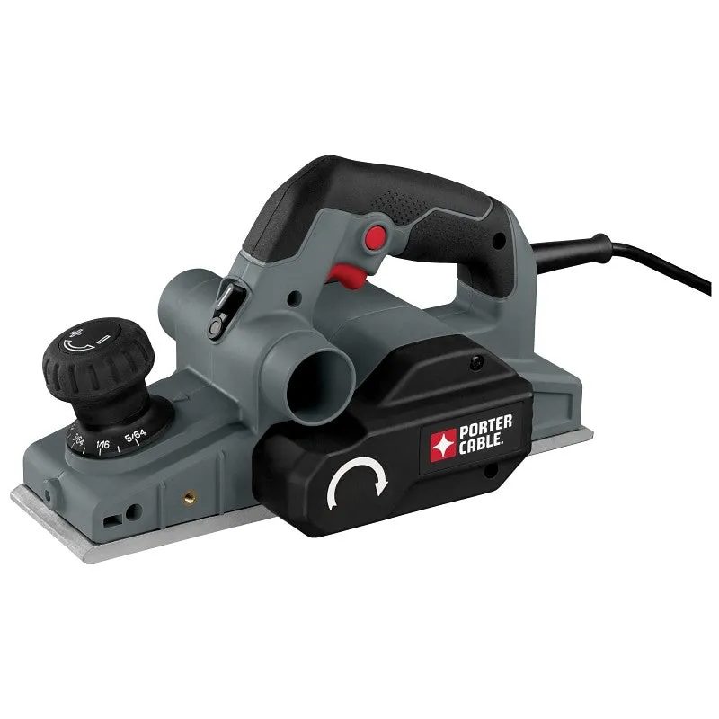 Porter-Cable PC60THP Hand Planer, 6 A, 3-1/4 in Blade, 5/64 in D Planning