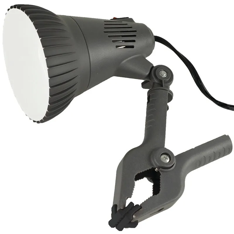 PowerZone O-CLN-1000 Clamp Light, Plug-in, LED Lamp, Gray (Pack of 4)