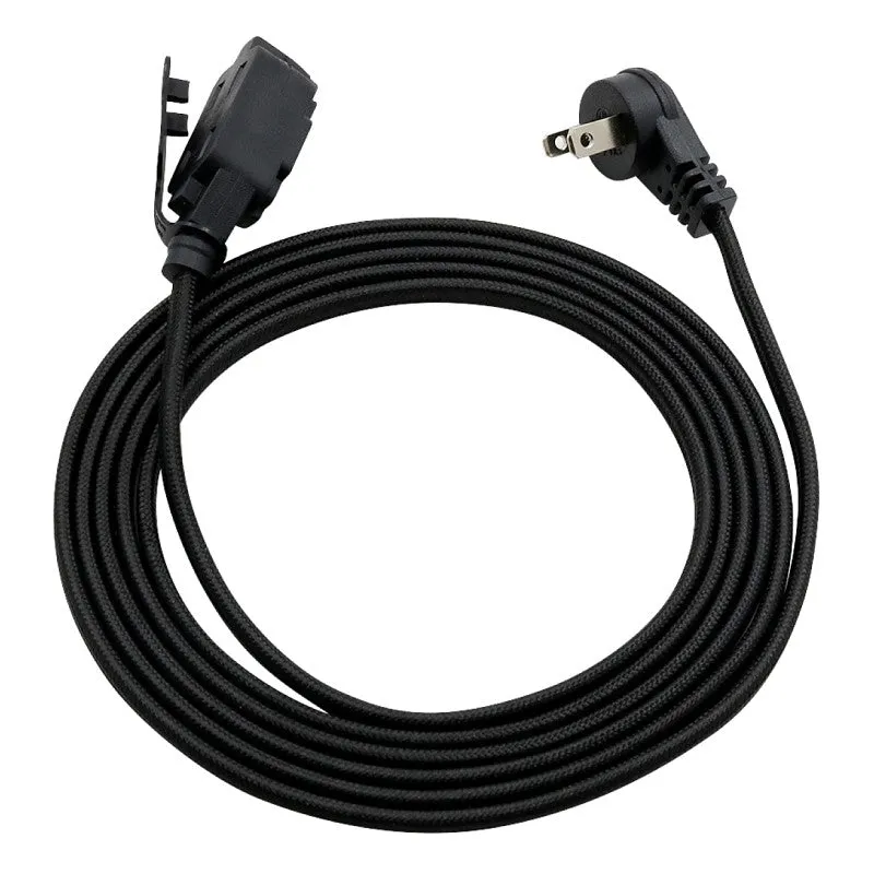 PowerZone ORFC922609 Extension Cord, 16 AWG Cable, 9 ft L, Black