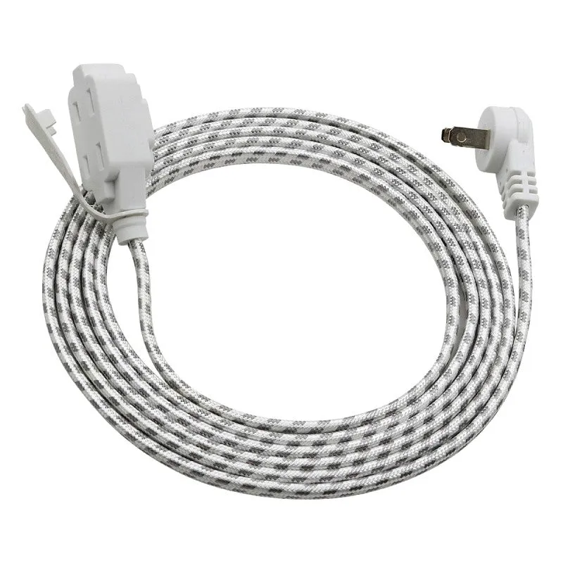PowerZone ORFC926609 Extension Cord, 16 AWG Cable, 9 ft L, Gray