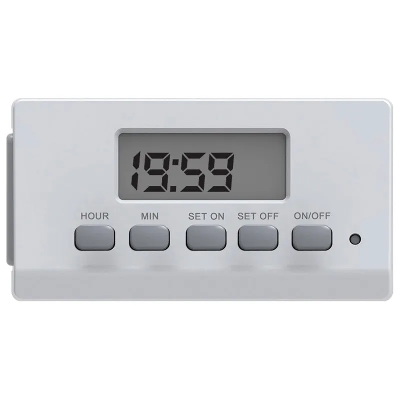 Powerzone TNIDEZ1 Digital Timer, 8 A, 125 VAC, 1000 W, 1-Outlet, 24 hr Cycle, White