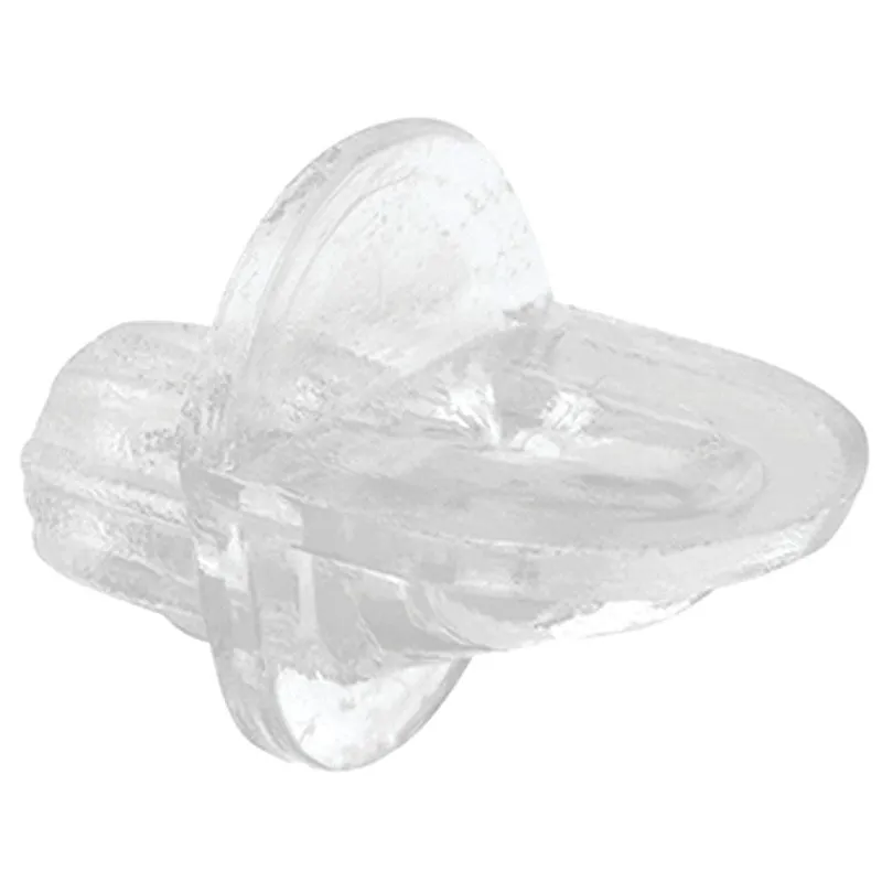 Prime-Line 819-4383 Mini Shelf Support Peg 12 lb, Plastic, Clear (Pack of 6)