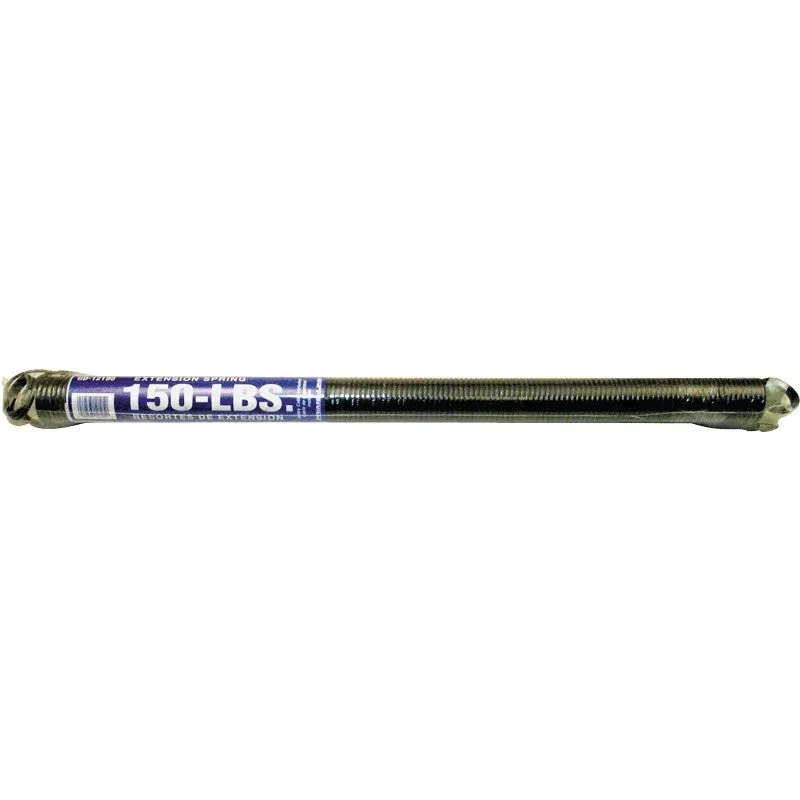 Prime-Line GD 12195 Extension Spring, 1-19/64 in OD, 25 in OAL, Carbon Steel, Galvanized, Loop End, 150 lb